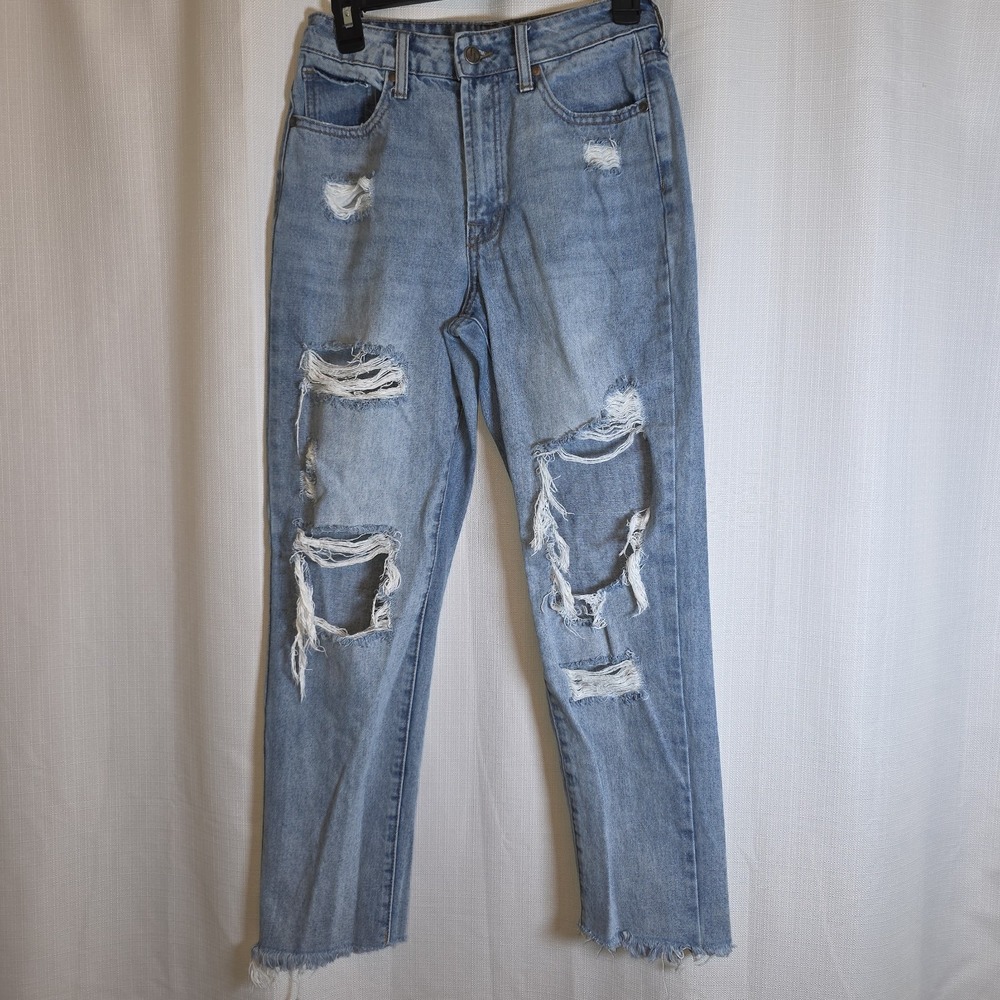 Altar'd State Jelly Jeans Light Wash Distressed Size 3